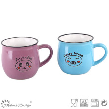 13oz bonito e encantador caneca de cerâmica para crianças